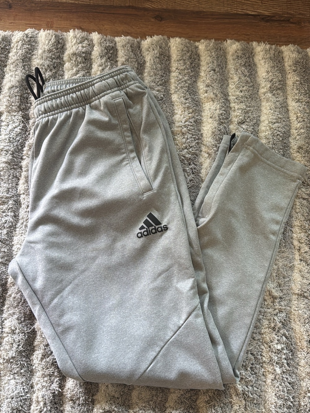 adidas Kids Light Gray Jogger Sweatpants
